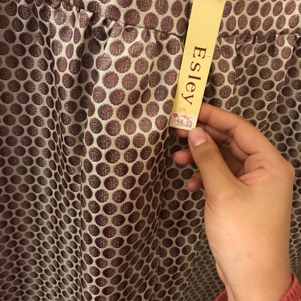 Etsy Purple and white pocadot dress